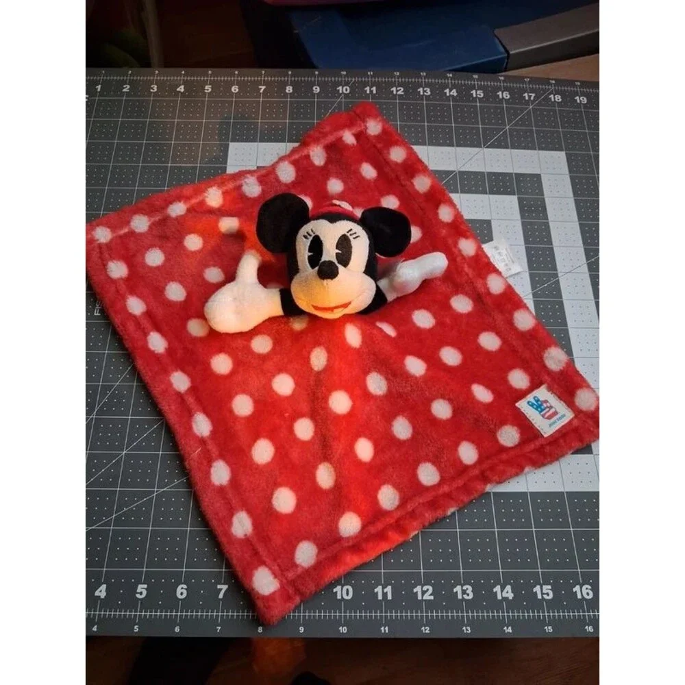 Junk Food Minnie Mouse Lovey Security Blanket Plush